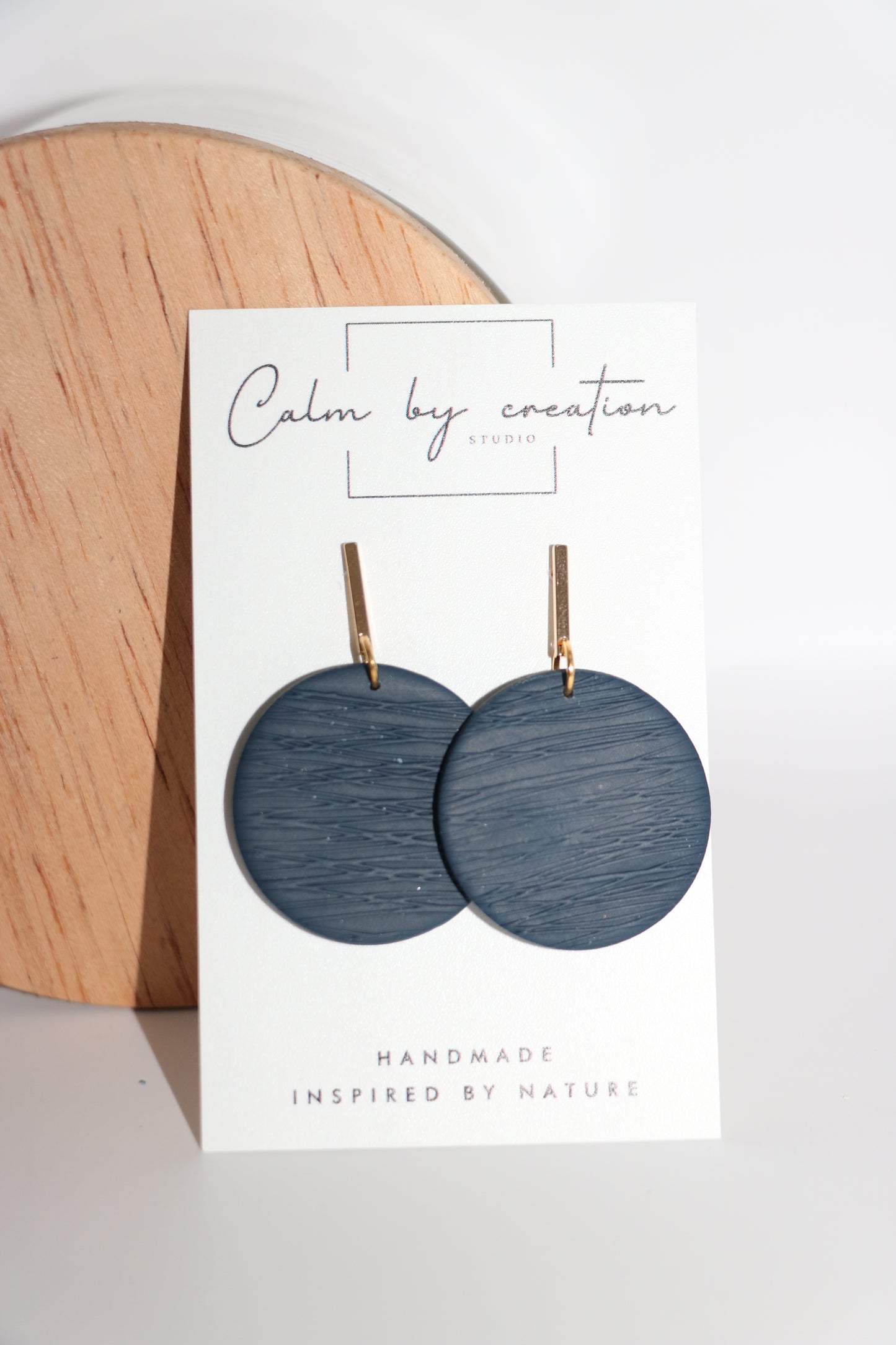 GRASSLANDS | Rectangle Stud with Large Round Statement Earrings