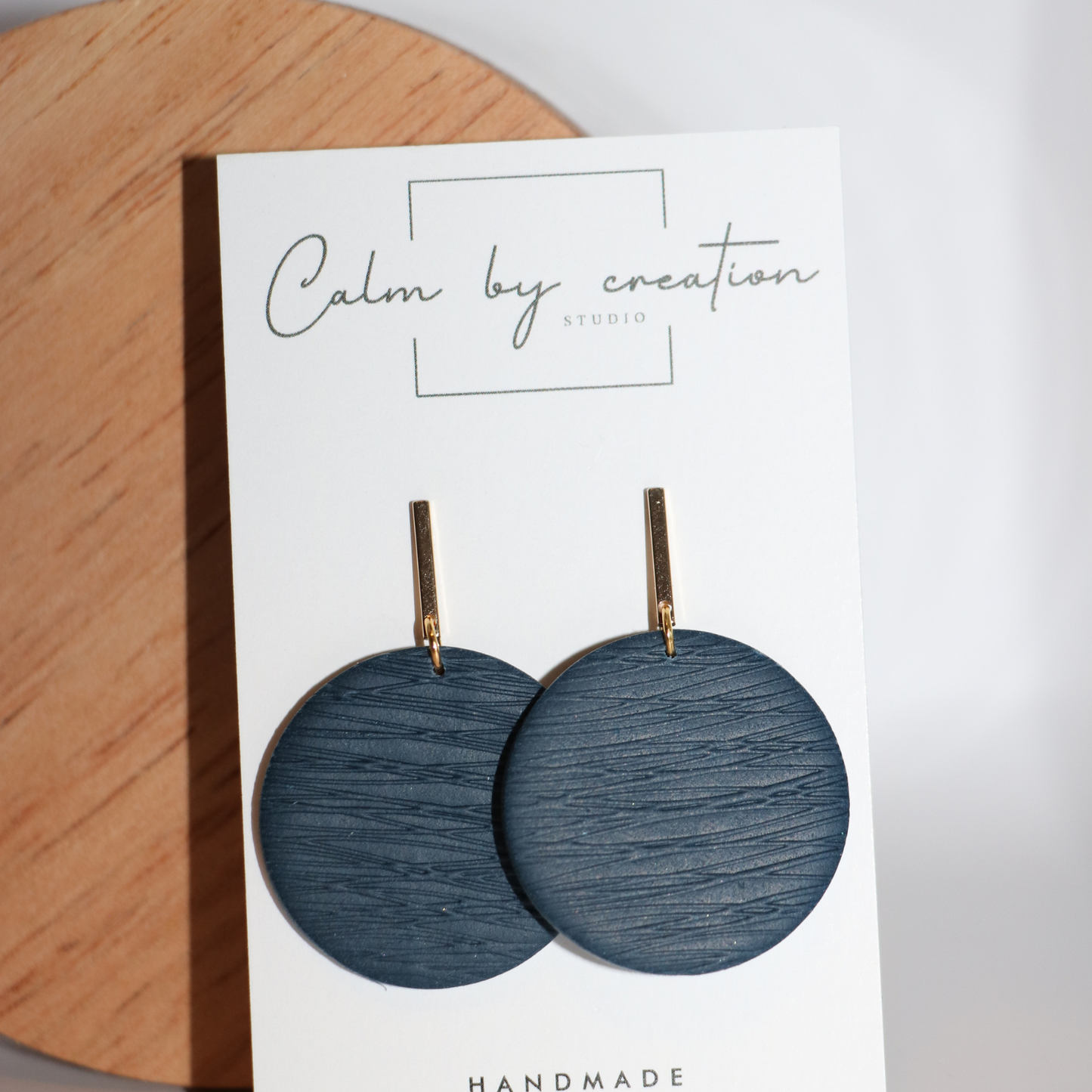 GRASSLANDS | Rectangle Stud with Large Round Statement Earrings
